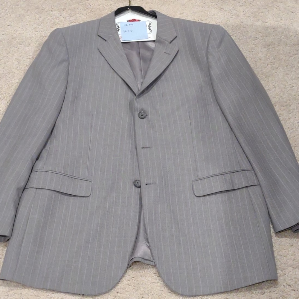 2pc men suit-pants 36x30 no pant cuff